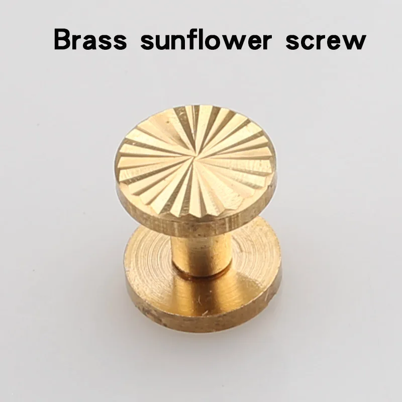 Stainless steel screw pure copper belt screw red copper screw belt belt screw creative screw retro screw