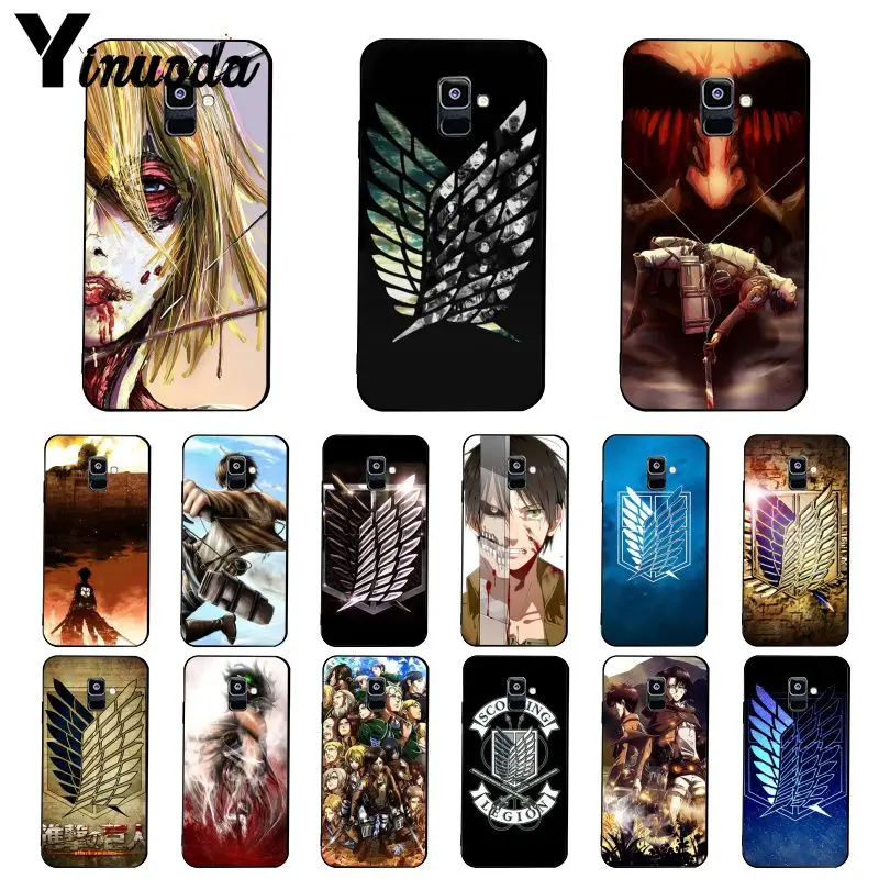 Yinuoda аниме японский атака на Титанов Дизайн чехол для телефона Samsung Galaxy A7 A50 A70 A20 A30