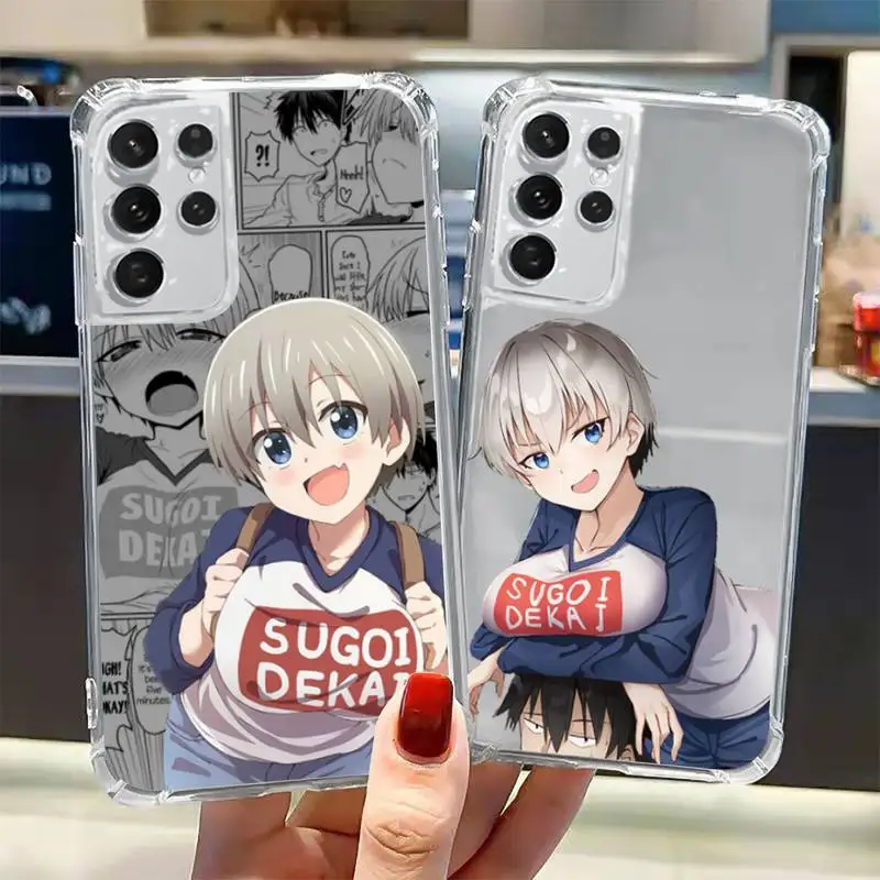 

Anime Uzaki Chan Phone Case Transparent for Samsung A 10 21S 31 50 51 52 12 71 S note 10 20 21 fe plus ultra
