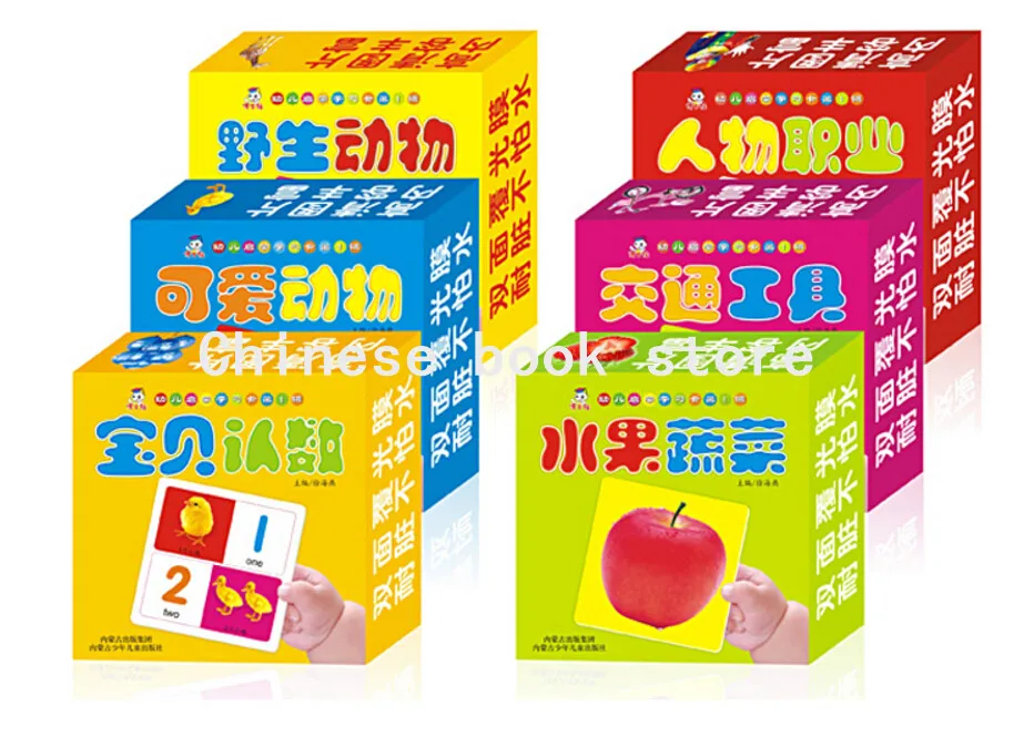 Китайские английские карточки hanzi pinyin фигура плода транспортные фотографии