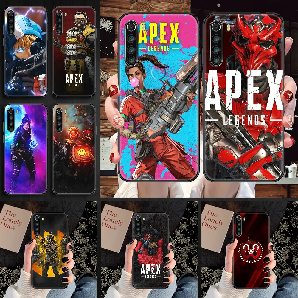 Игра Apex легенды чехол для телефона Xiaomi Redmi Note 7 7A 8 8T 9 9A 9S 10 K30 Pro Ultra черный 3D крышка