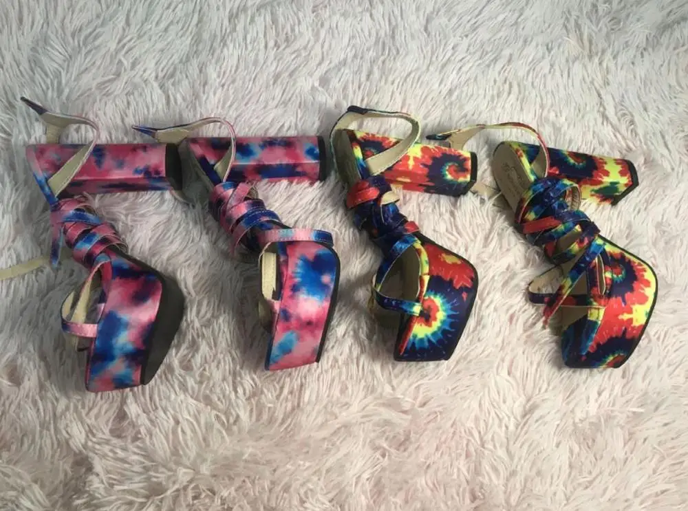 Женские сандалии с перекрестными ремешками Сезон весна-лето Водонепроницаемые