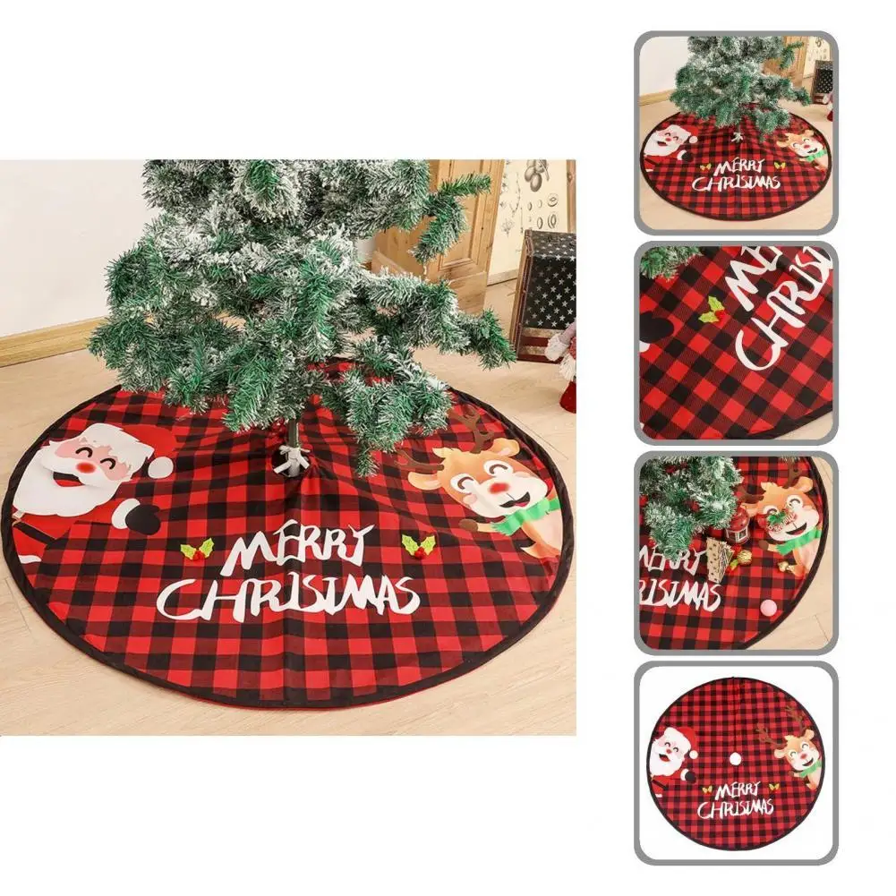 

Super Soft Delicate Thickened Christmas Tree Skirt Decor Anti-Scratch Christmas Tree Skirt Attractive for Living Room