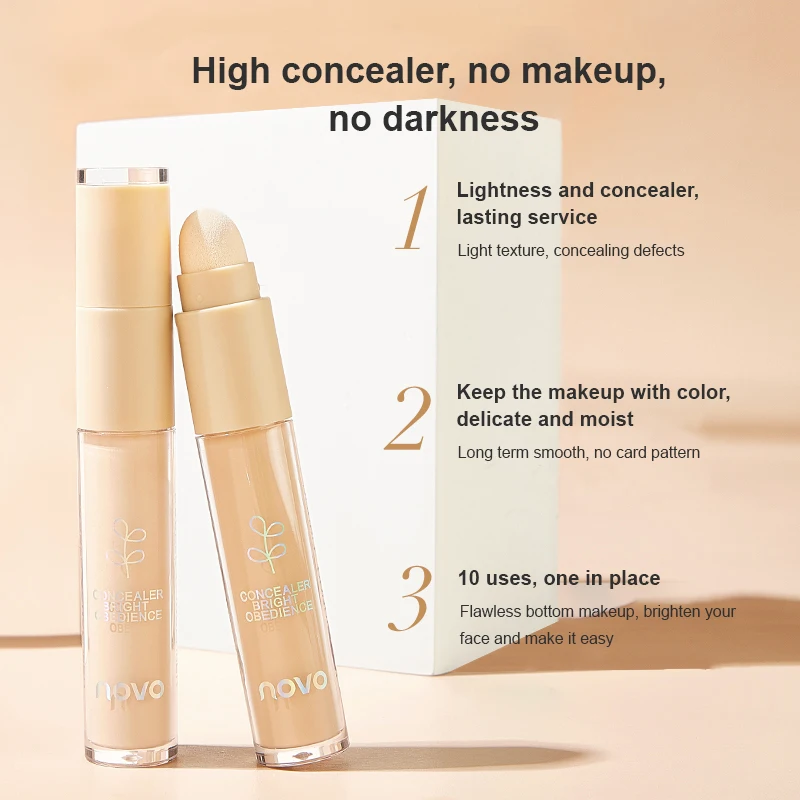 

NEW Double-Head Concealer Cover Spots Acne Marks Dark Circles Freckles Lips Makeup Waterproof Lasting Cosmetics Maquillaje TSLM1