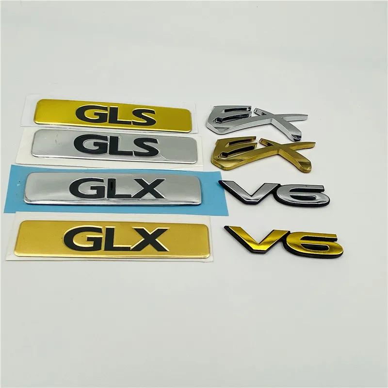 

For Mitsubishi Pajero Montero Lancer GLS GLX EX V6 Emblem Rear Trunk Logo Side Fender Mark Nameplate Auto Decal