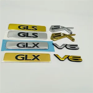 For Mitsubishi Pajero Montero Lancer GLS GLX EX V6 Emblem Rear Trunk Logo Side Fender Mark Nameplate Auto Decal