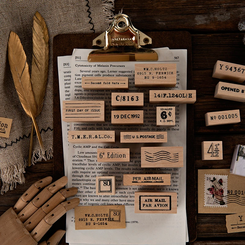 

Vintage Post office series wooden rubber stamps for scrapbooking stationery DIY scrapbooking standard wood stamp