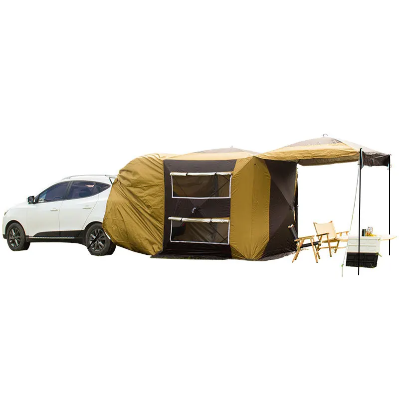 

1.8×1.8M Car Tent Trunk Sunshade Rainproof SUV Outdoor Self-driving Tour Barbecue Camping Car Tail Extension Tent Dropshipping