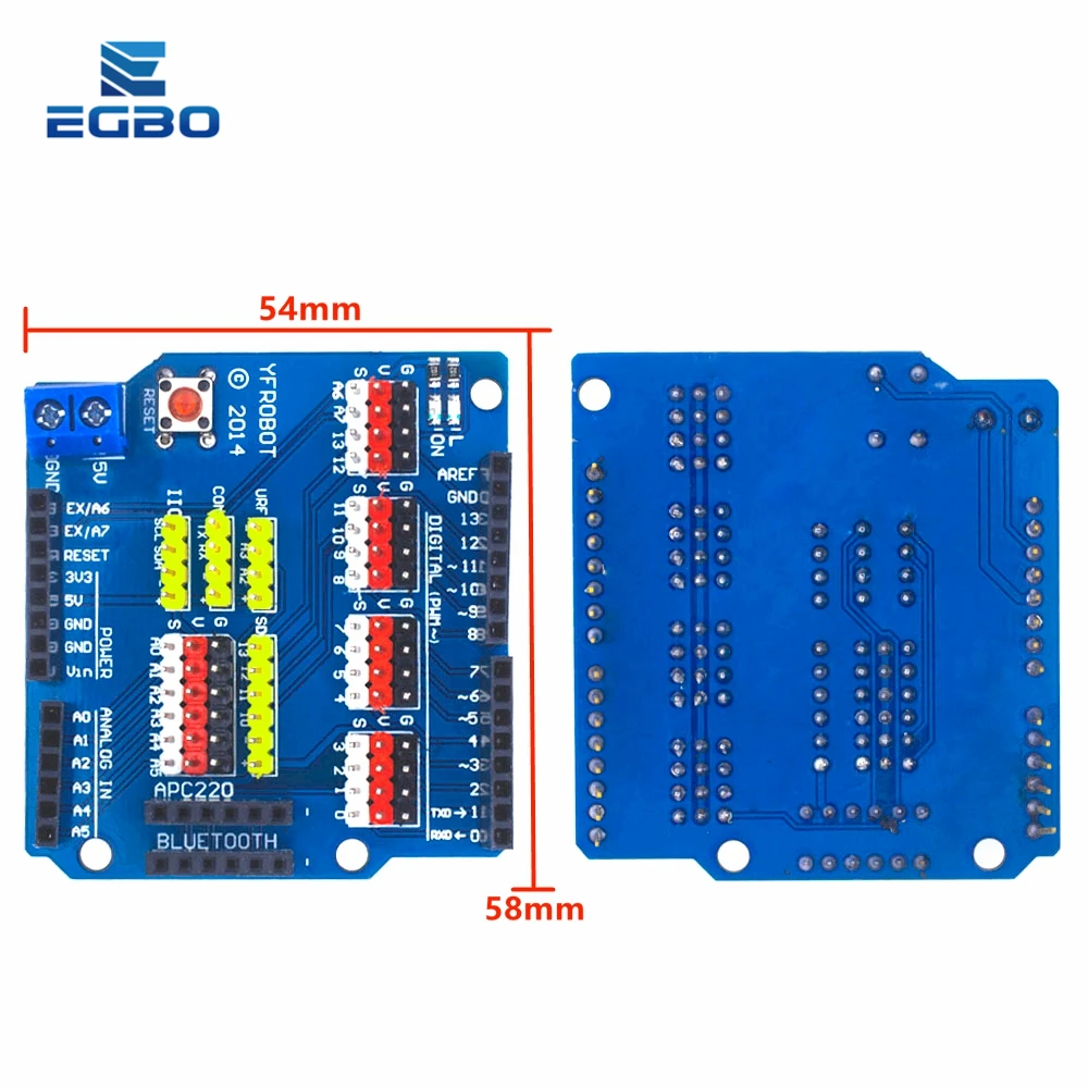 Плата расширения EGBO V5 щит датчика для Arduino UNO R3 V5.0 электронный модуль плата 1 шт. |