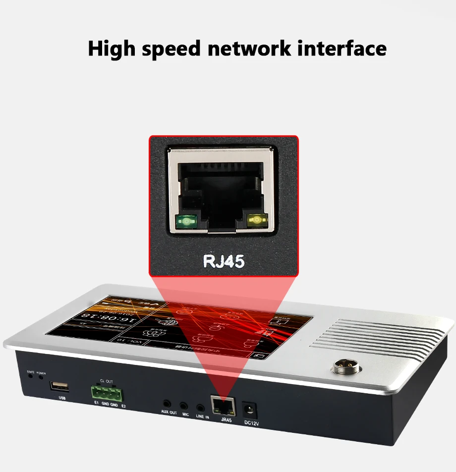 Oupushi IP6803 сетевой радио микрофон ip пейджинговый микрофон кампус радио удаленный домофон