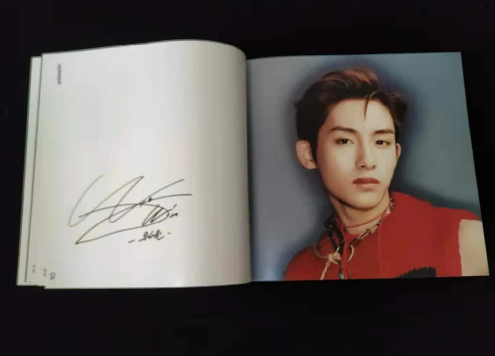 Подписанный NCT 127 NCT127 autographed1st следующий альбом регулирует CD+ фото Обложка выбрана