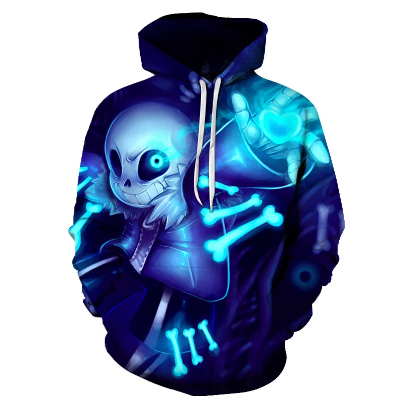 

New Undertale skull hoodies 2020 new design Sans pattern 3D printing fashion men women hoodies sweatshirts tops mens clothing