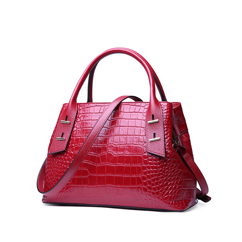 Mixtx 2021 Женская сумочка из воловьей кожи Крокодиловая текстура модная