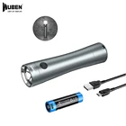 WUBEN C5 мини светодиодная вспышка светильник Карманный EDC светодиодный фонарь 6 режимов Водонепроницаемый 14500 Перезаряжаемые Батарея Магнитный хвост светильник для использования вне помещений