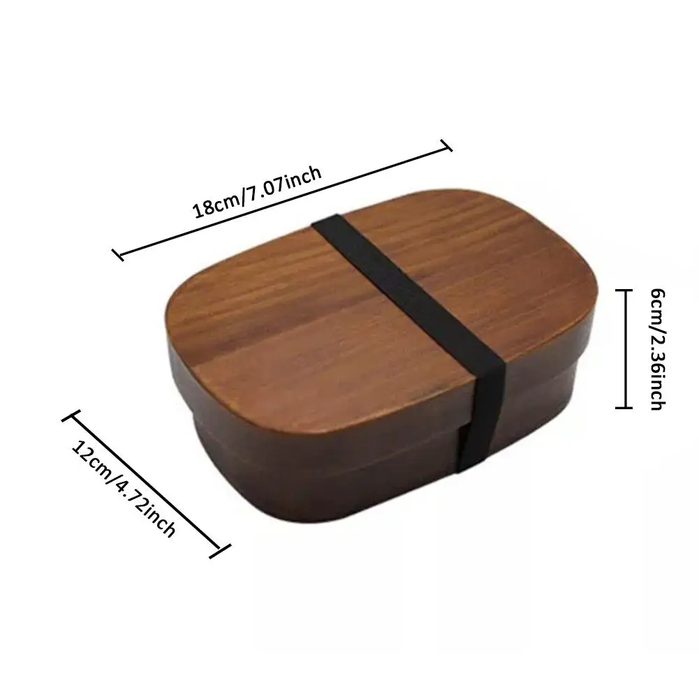 Японский 1 слой 3 сетки деревянная коробочка для обедов пикника портативный дети