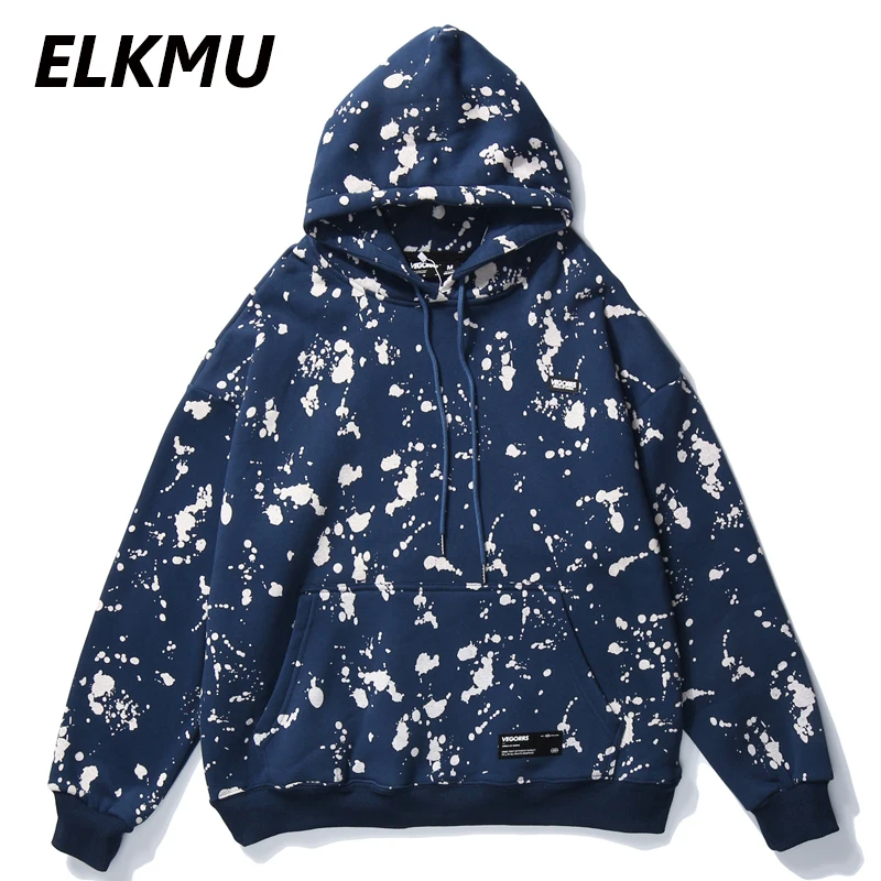 Уличная одежда ELKMU флисовые толстовки свитшоты мужские осенние пуловеры в стиле