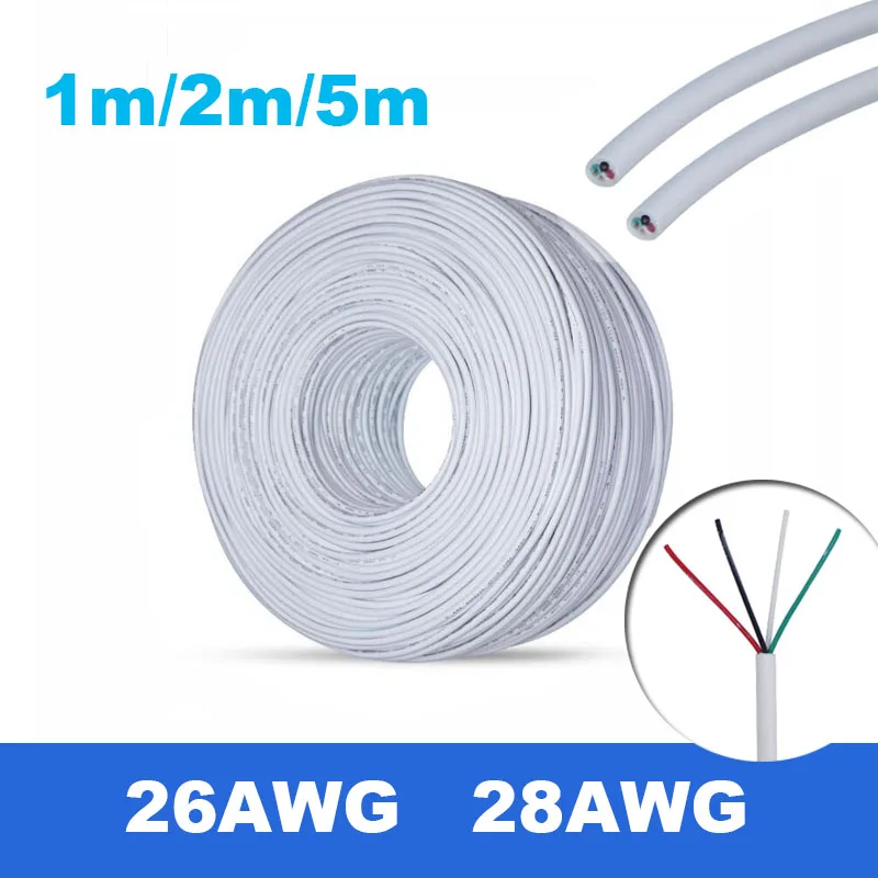 

Электрический силовой кабель 1 А, 4-контактный провод постоянного тока, медный изолированный Удлинительный шнур из ПВХ для USB-вентилятора, Φ ...