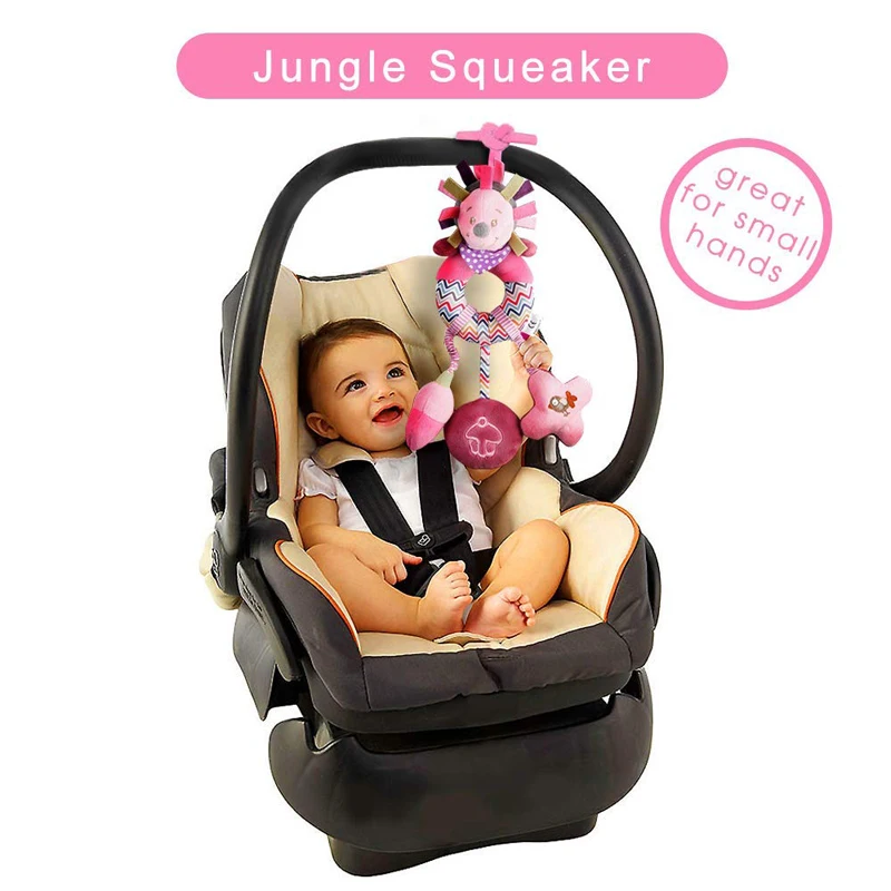 

Baby Toys 0-12 Months Soft Plush Cartoon Toys Baby Toys Animal Doll Lathe Stroller Hanging Baby Bed Rattle Toys