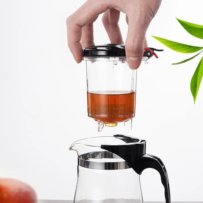 

Elegant Cup Tea Set Explosion-proof Heat-resistant Teapot Flower Teapot Glass Teacup Tea Set Siteel China Tea Glass Teapot