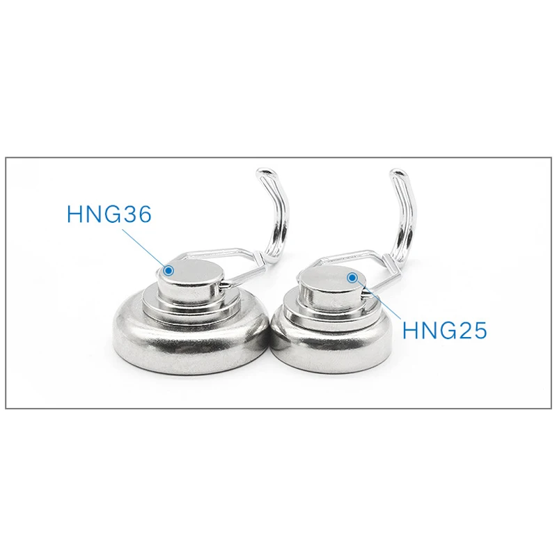

Swivel Magnetic Hooks Heavy Duty Neodymium Magnet Hooks 4 pcs with Scratch Proof Stickers for Home Refrigerator Kitchen HG996