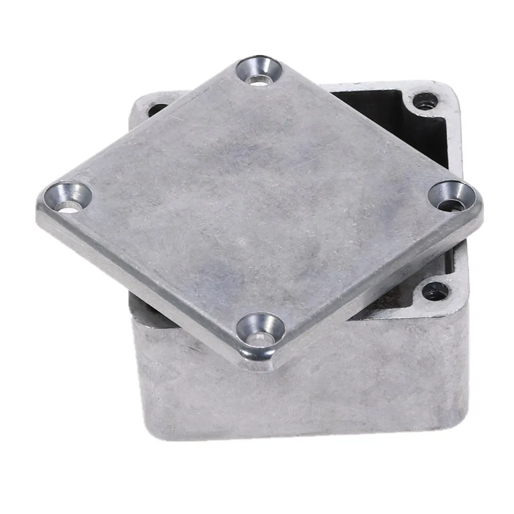 Серебряный алюминиевый корпус электронный Diecast Stompbox Project Box 1590LB 50 5*50 5*31