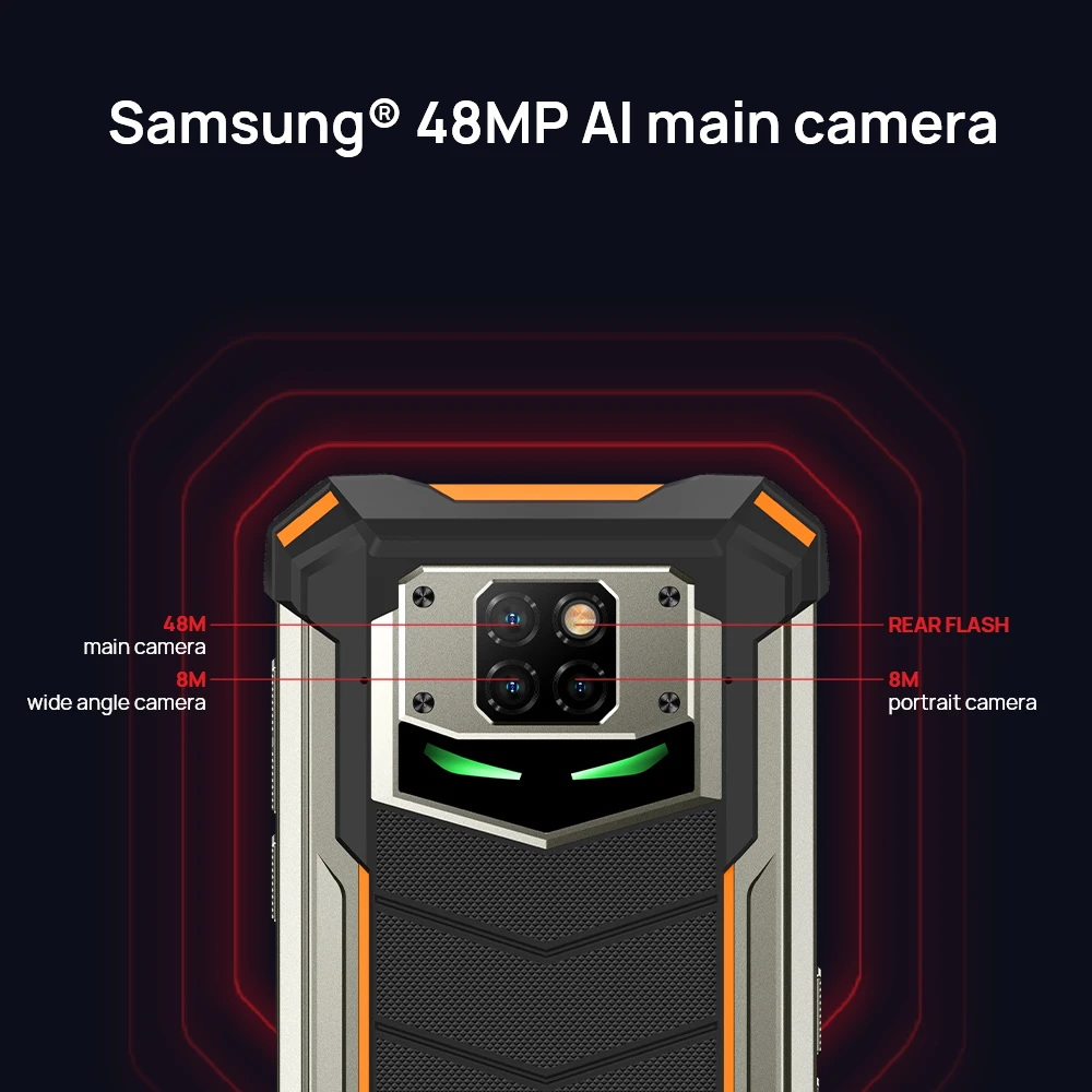 DOOGEE-tel&eacute;fono inteligente S88 Plus, m&oacute;vil resistente con c&aacute;mara principal de 48MP, 8GB de RAM, 128GB de ROM, sistema operativo Android 10, IP68/IP69K, versi&oacute;n Global-1