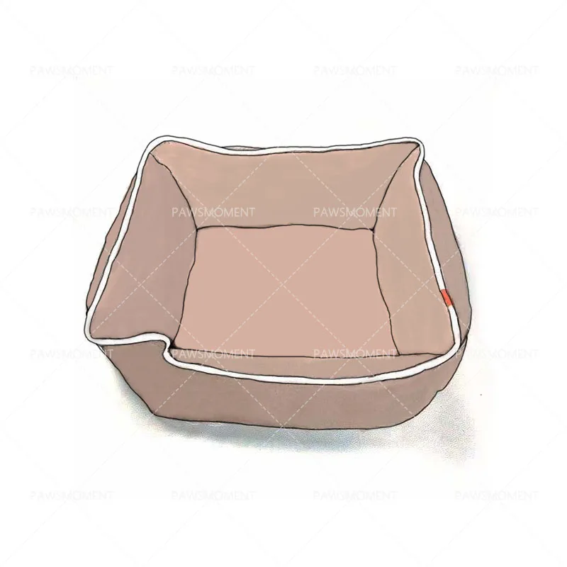 

Luxury Designer Pet Dog Bed Removable and Washable Leather Dog House Small Dog Chihuahua French Bulldog Yorkie Dog Mat A-100