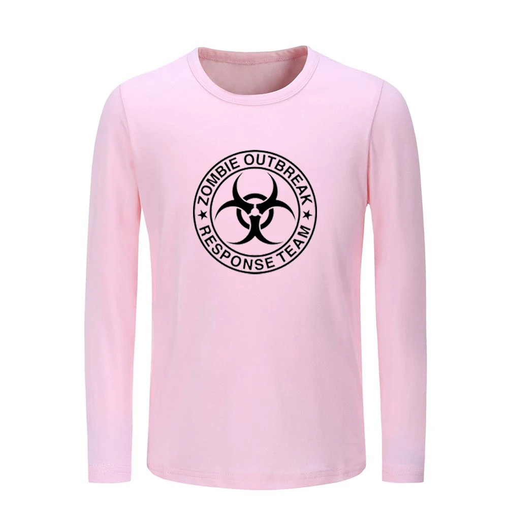 Детские футболки с рисунком команды Ходячие мертвецы зомби графическим принтом