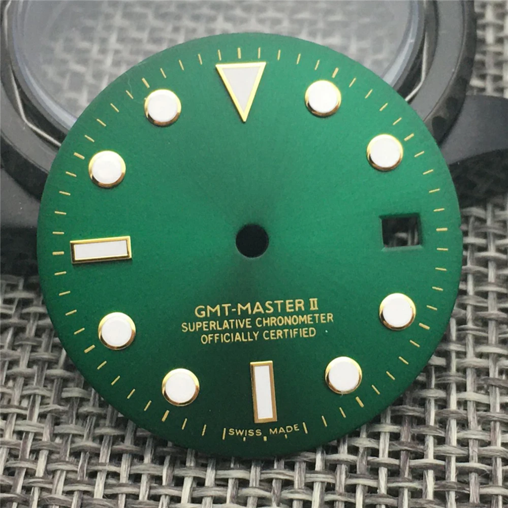 Циферблат 28 5 мм зеленый для часов ETA 2836 2824 Mingzhu DG2813 3804 Miyota 82 Series Watch аксессуары