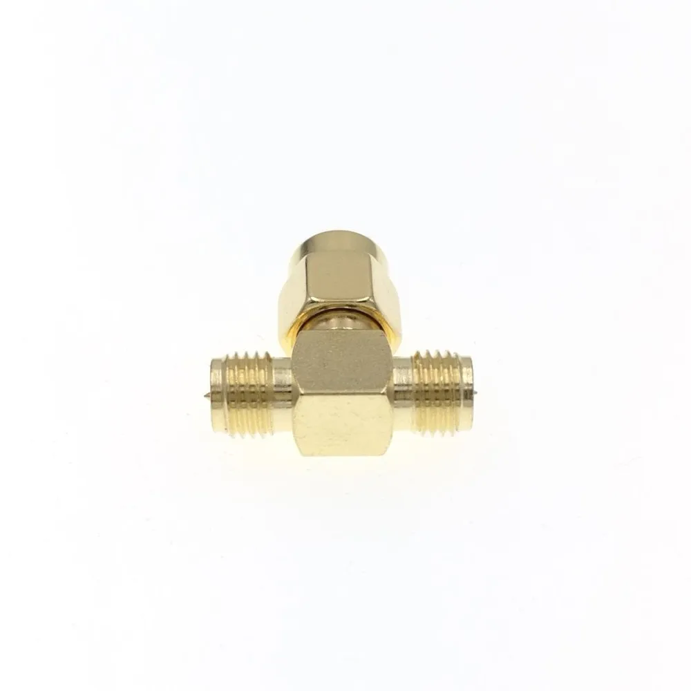 RP SMA папа мама 2 женский T разъем адаптера Разделение один|male female connector|male connectormale male