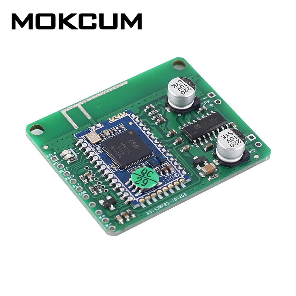 

DC 5V CSRA64110 Bluetooth Mono Power Amplifier Board Audio Receiver Module 4ohm 5W 8W Low Power Consumption