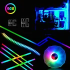 Чехол для настольного компьютера C.M + 5V светильник, полоса, предназначенная для внешнего PH2 порта контроллера радуги RGB светодиодныйразъем вентилятора