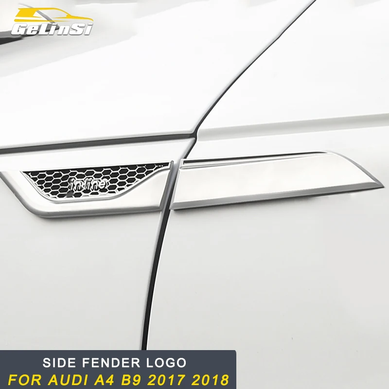 Gelinsi для Audi A3 A4 S4 B9 A5 Q2 Q3 Q5 Q7 Авто Боковая эмблема дверь отделка креативный Стикер