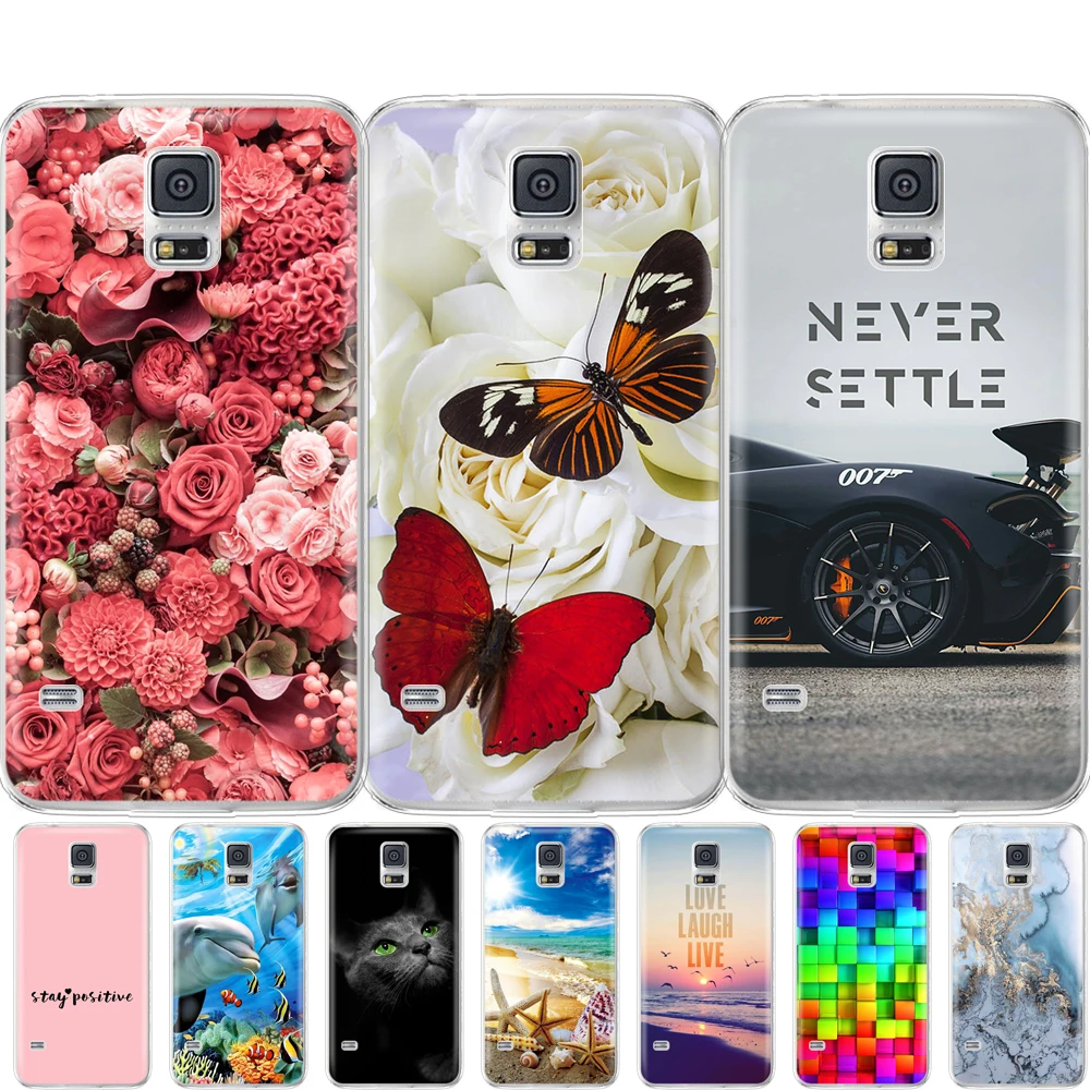 Силиконовый чехол для Samsung Galaxy S5 мягкая задняя крышка из ТПУ Neo i9600 SM-G900F | Мобильные