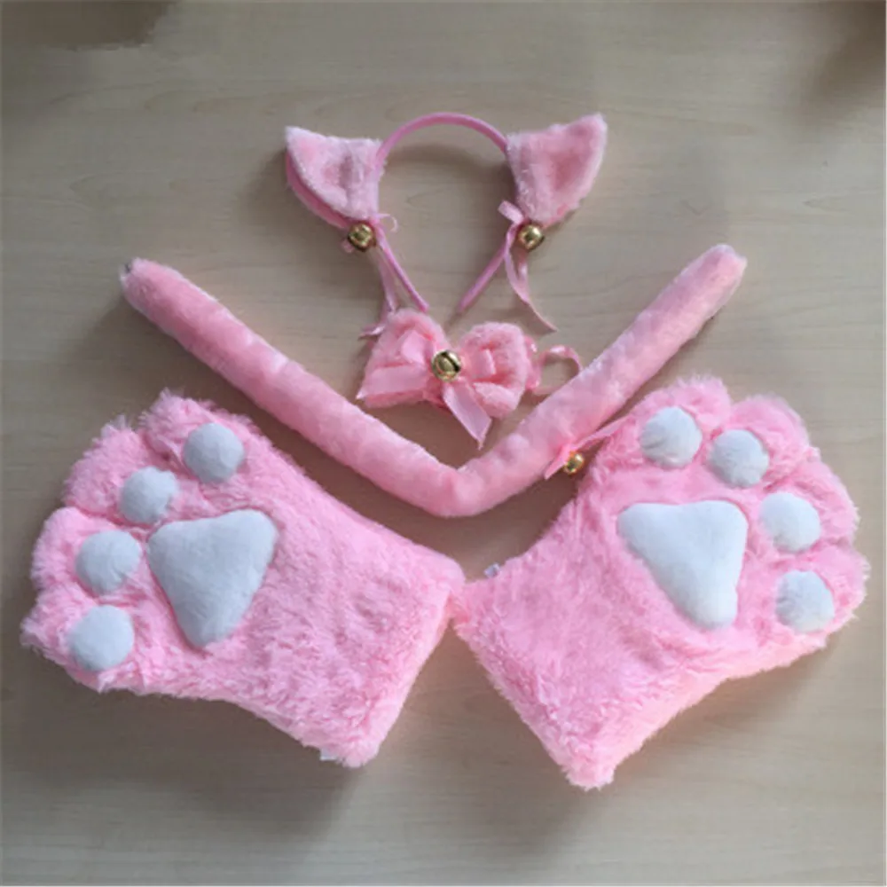 Аниме аксессуары к костюму для Косплей повязки волос с кошачьими ушками Neko