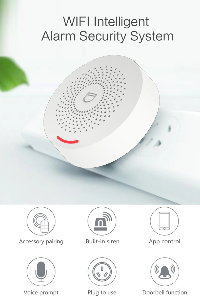 Tuya WI-FI смарт охранной сигнализации Системы приложение Дистанционное Управление