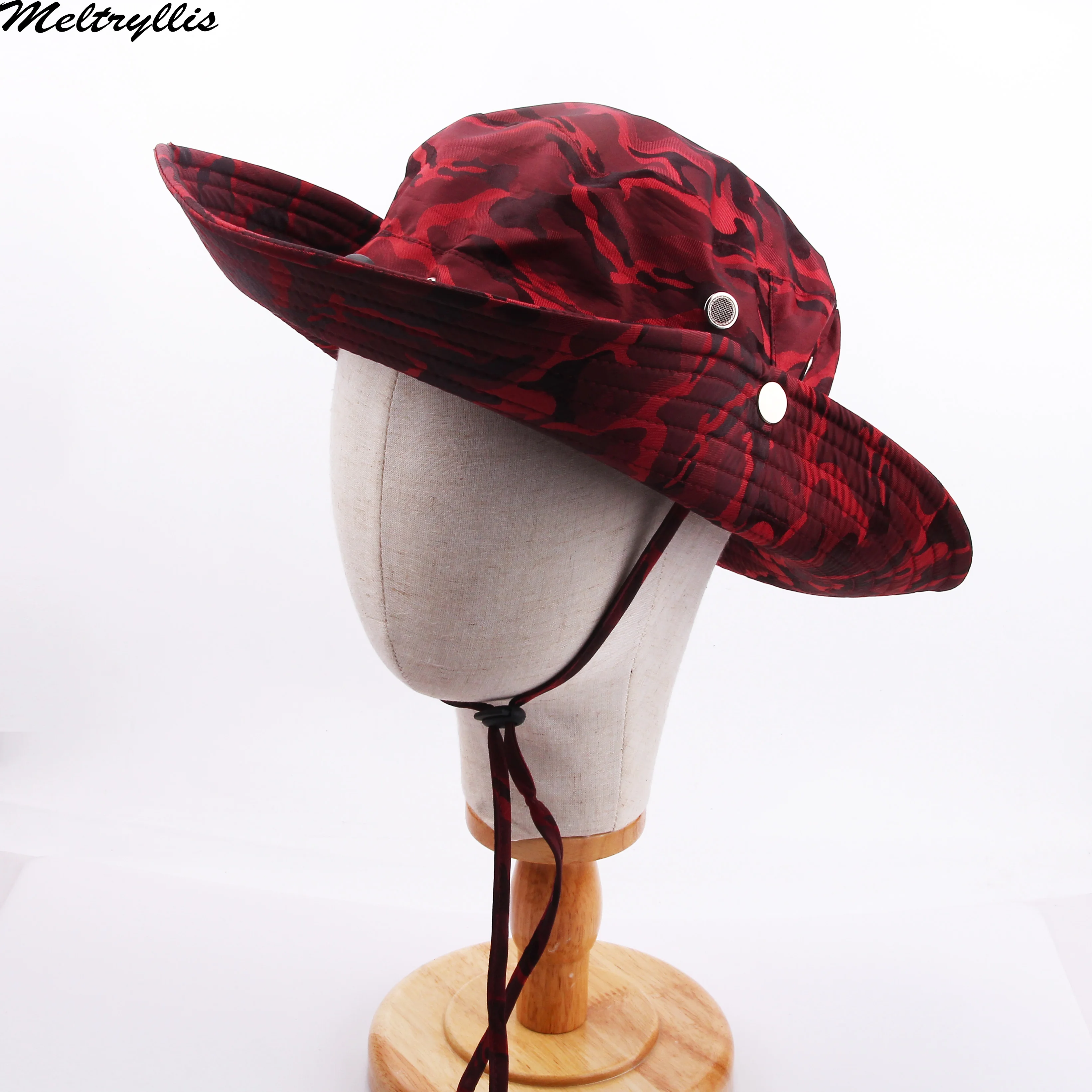 Панама в стиле милитари для мужчин и женщин модная камуфляжная шляпа с завязками