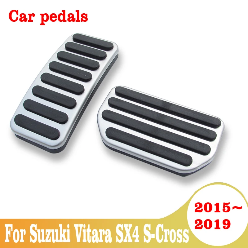 

For Suzuki Vitara SX4 S-Cross 2015-2019 Car Accelerator Pedal Brake Pedals Non Slip Cover Case Pads Trim Accessories