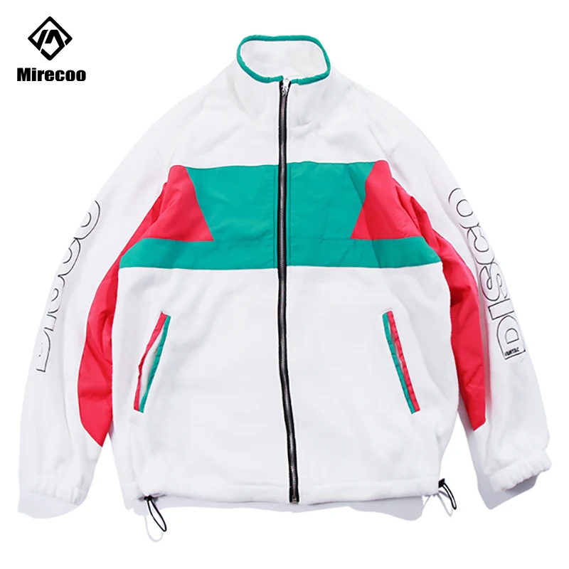 

Куртка Mirecoo Мужская зимняя в стиле пэчворк, свободная плотная ветровка, Модная парка, уличная одежда, 2019