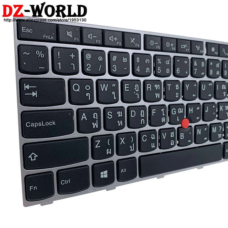 Новая Оригинальная Серебристая тайская Клавиатура для ноутбука Lenovo Thinkpad T470S 13 Gen2