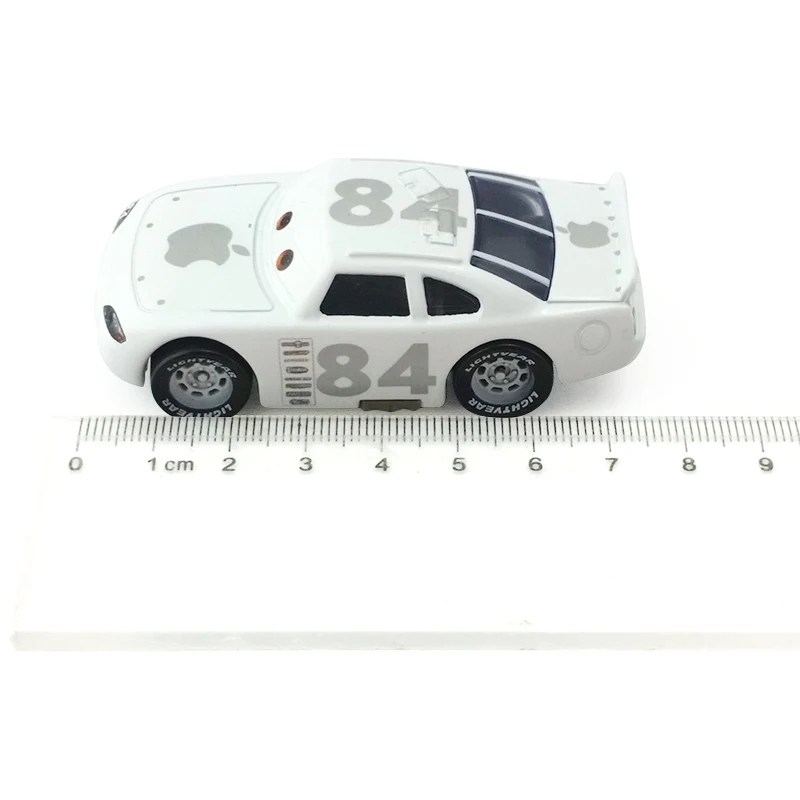 Disney Pixar Cars No.84 белый Icar 1:55 металл литье под давлением развивающие игрушки модель