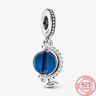 Женские серьги-кольца из серебра пробы