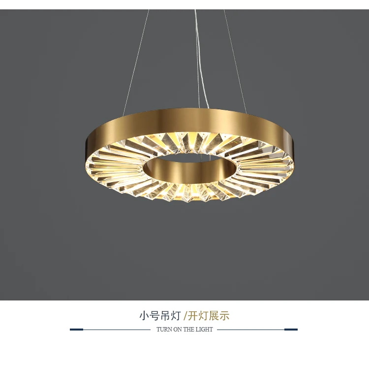 

Postmodern restaurant chandelier, atmospheric light, luxury clothing store decoration lamp, crystal rotunda chandelier