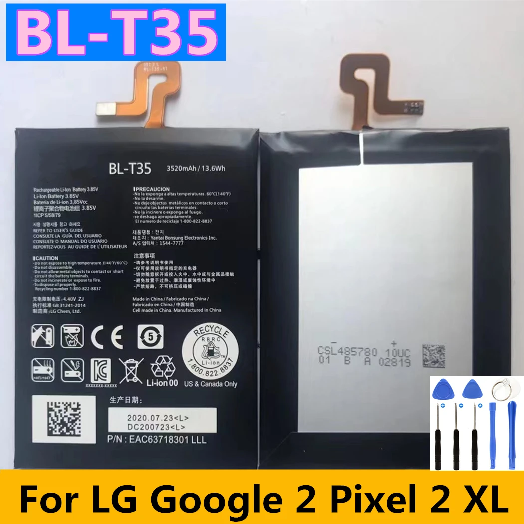 New Battery for LG G6 G600L/S/K/V H871 H872 H873 LS993 US997 VS988 V30 V30+ V30A H930 H932 LS998 Google 2 Pixel 2 XL K30 X410TK