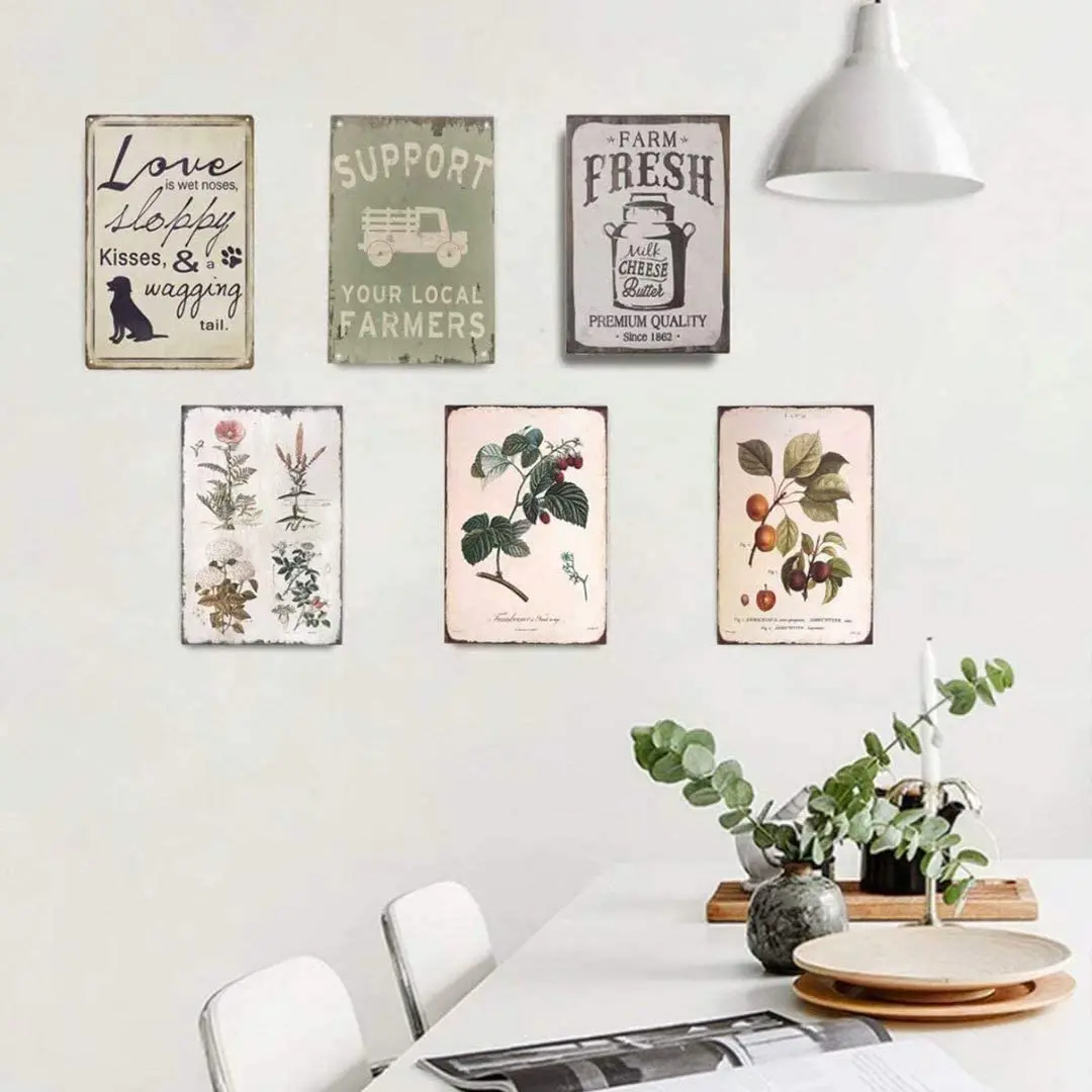 

Tin Sign Cat Once Upon A Time Poster Street Garage Family Cafe Bar Farm Bathroom Door Wall Decoration Retro Plaque 8x12 Inch