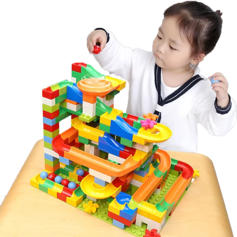 

DIY Game Dedicated Large Building Blocks Double Building Blocks Funnel Slide Children's Toys Educational Toys