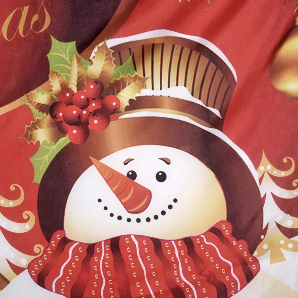 3 шт/4 шт набор полиэстер Рождественский Снеговик занавеска для душа Ванная