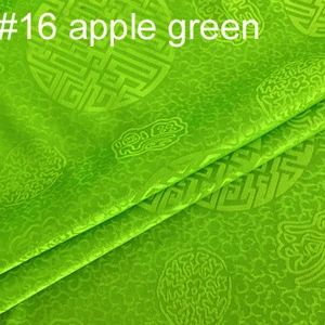 16 apple green 100 см* 114 см Китайская традиционная жаккардовая парча шелковая хлопковая ткань Шармез - Цвет: 16 apple green