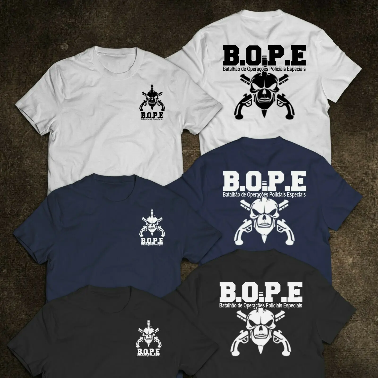 

NEW Military Special Force Elite BOPE Tropa De Elite Brazil Men T-shirt Short Casual 100% Cotton Shirts