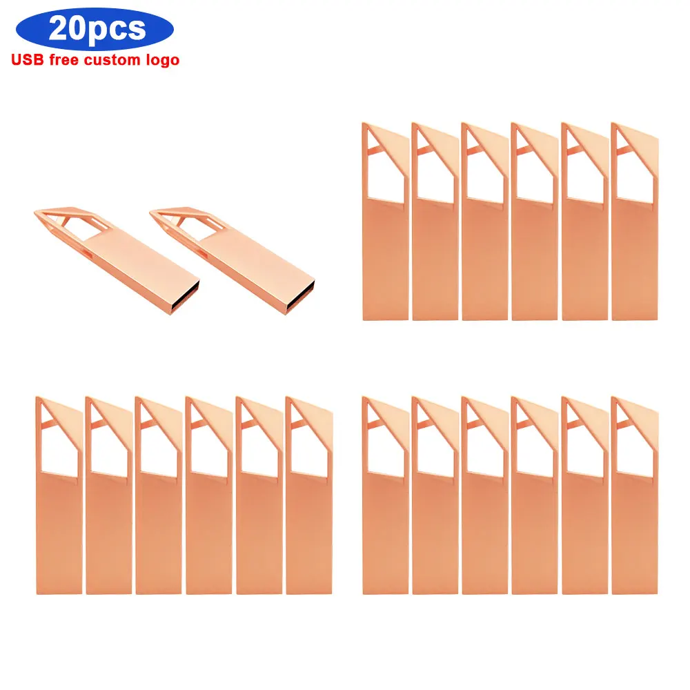 

bulk 20pcs free logo USB 4GB 128gb Mini USB Flash Drive 32GB Pendrive Metal 8GB Pen Drive 16GB USB Stick Flash Drive high speed